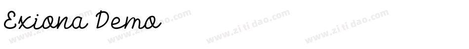 Exiona Demo字体转换
